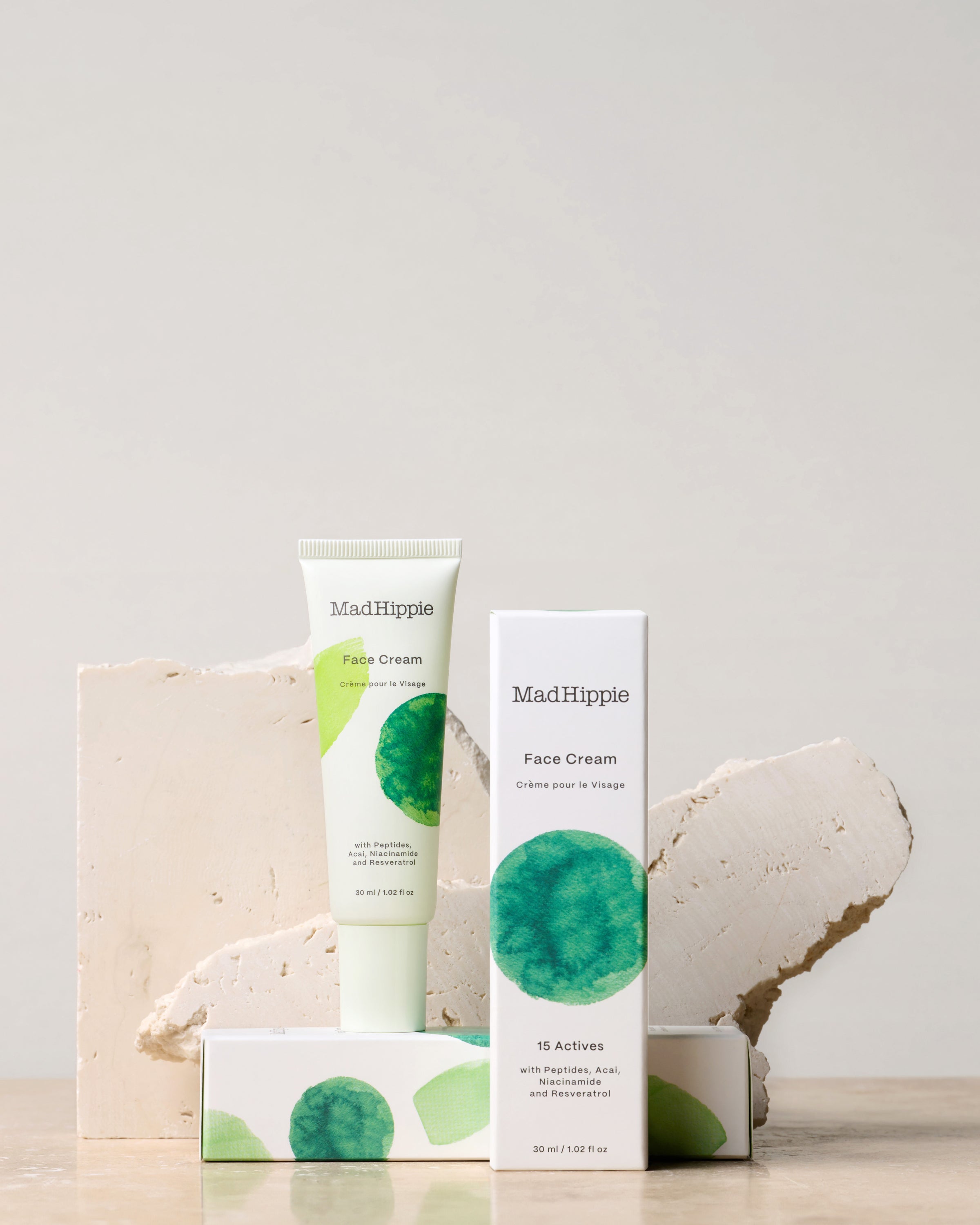 Mad Hippie Face Cream - with Peptides, Acai, Niacinamide and Resveratrol at Socialite Beauty Canada