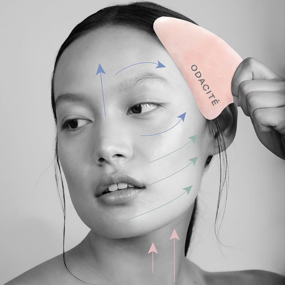 Rose Quartz Crystal Contour Gua Sha Rose Quartz Crystal Contour Gua Sha