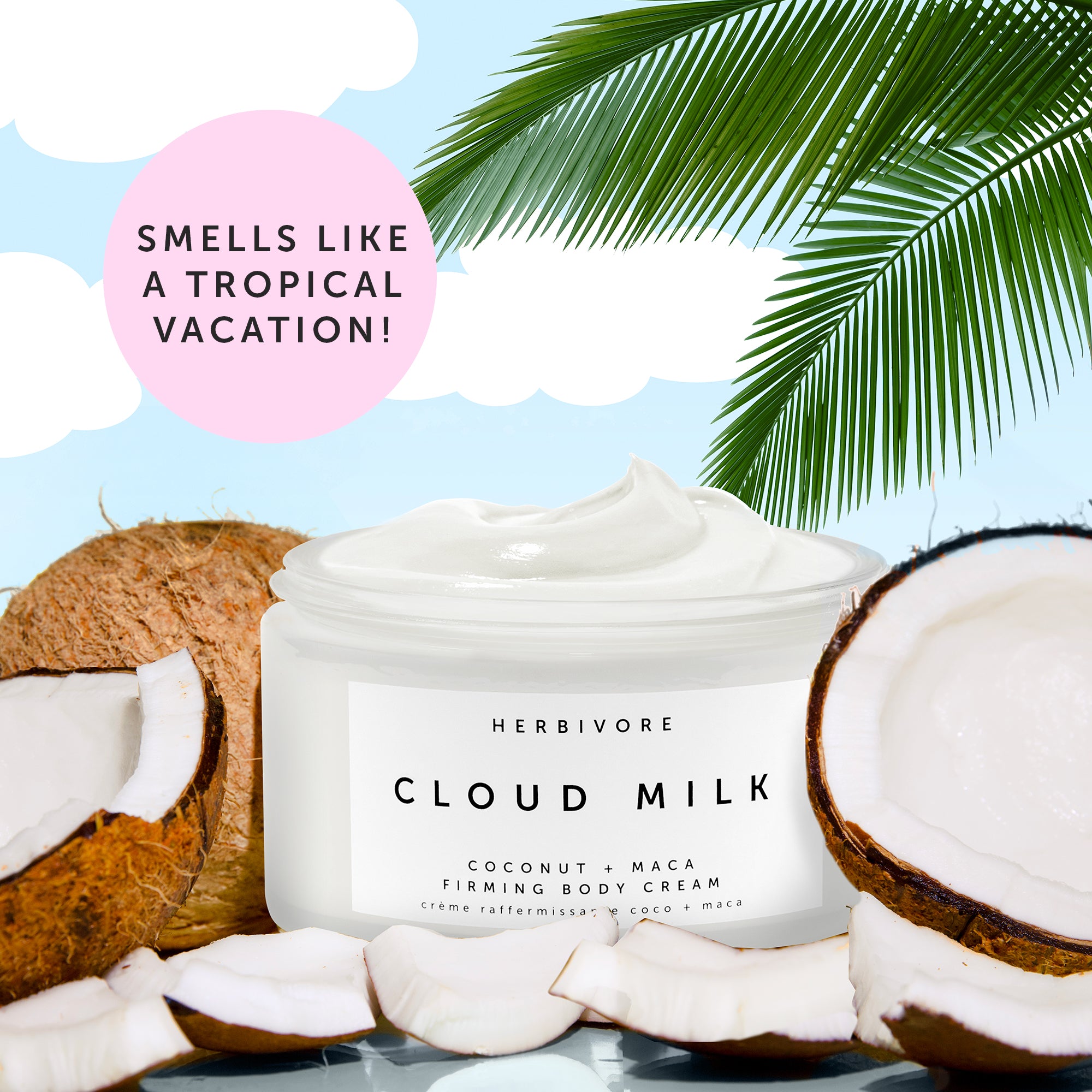 Herbivore Cloud Milk Coconut + Maca Firming Body Cream at Socialite Beauty Canada