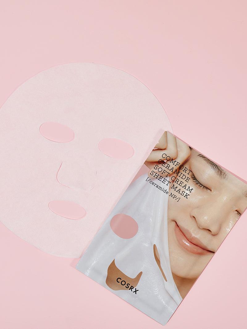 COSRX Balancium Comfort Ceramide Soft Cream Sheet Mask at Socialite Beauty Canada