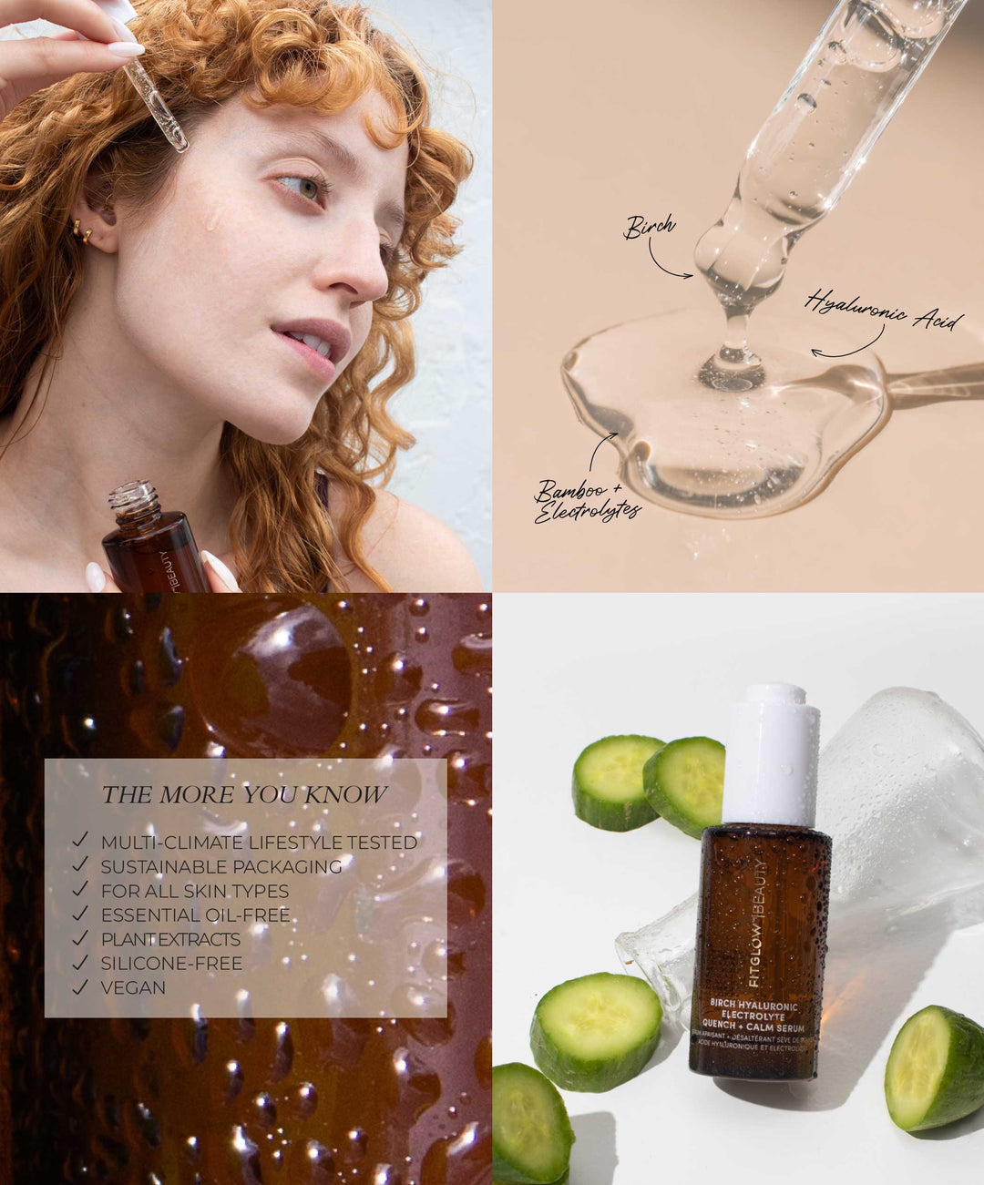 Fitglow Beauty Birch Hyaluronic Electrolyte Quench + Calm Serum at Socialite Beauty Canada