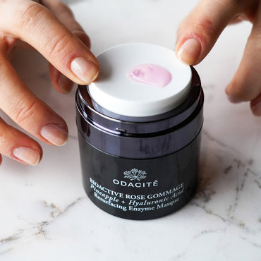 Odacité Bioactive Rose Gommage Resurfacing Enzyme Mask at Socialite Beauty Canada