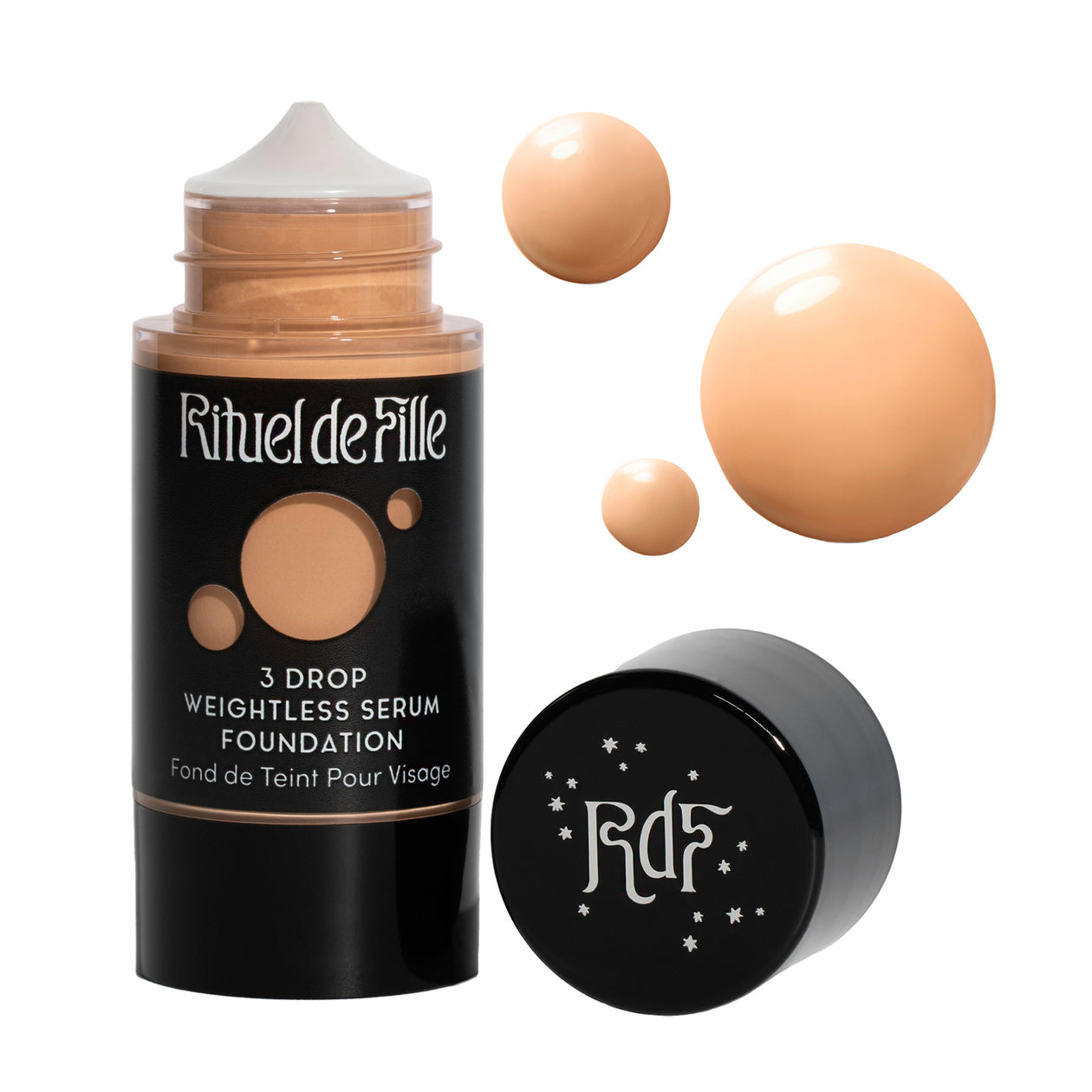 Rituel de Fille 3 Drop Weightless Serum Foundation, Potion #140