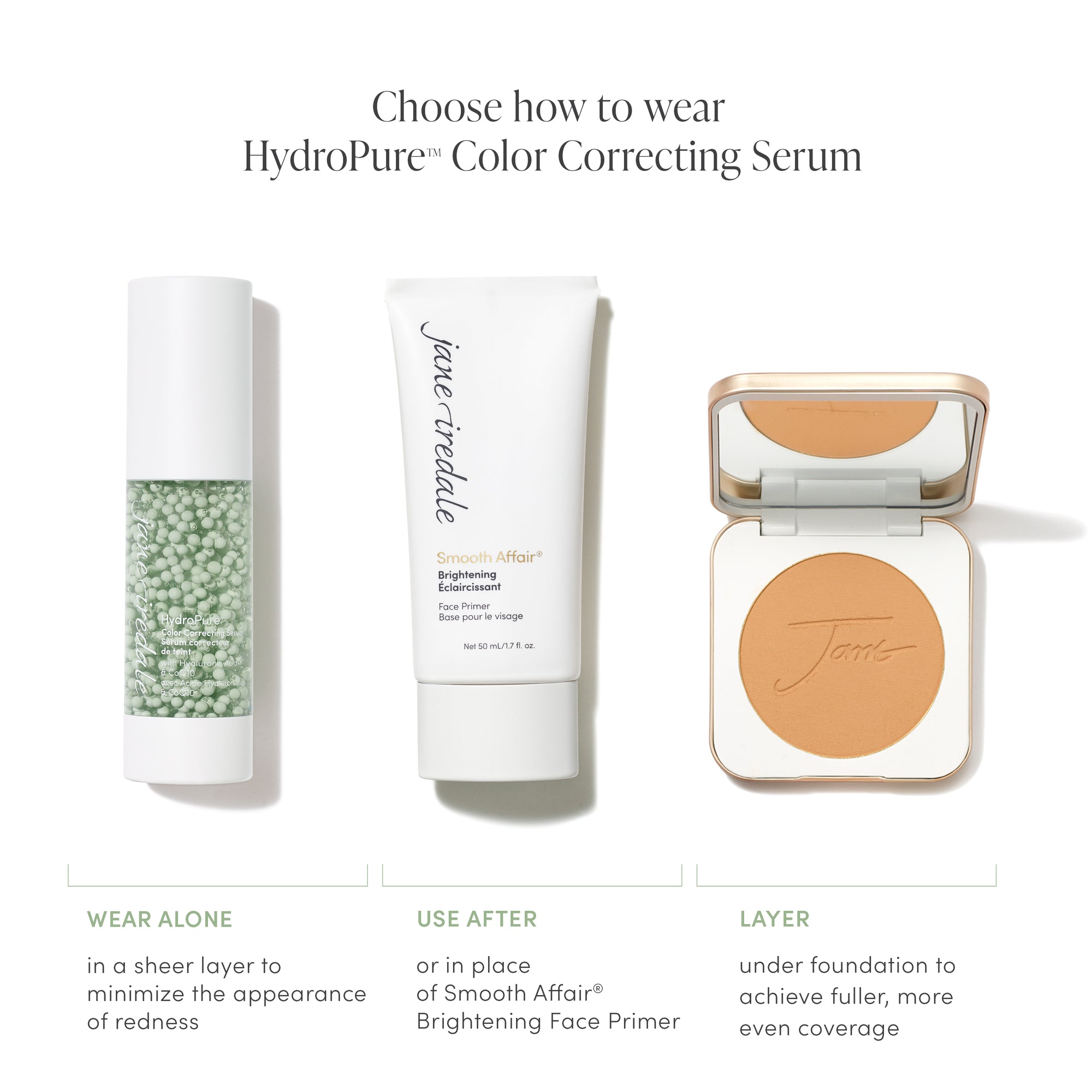 Jane Iredale HydroPure™ Color Correcting Serum at Socialite Beauty Canada