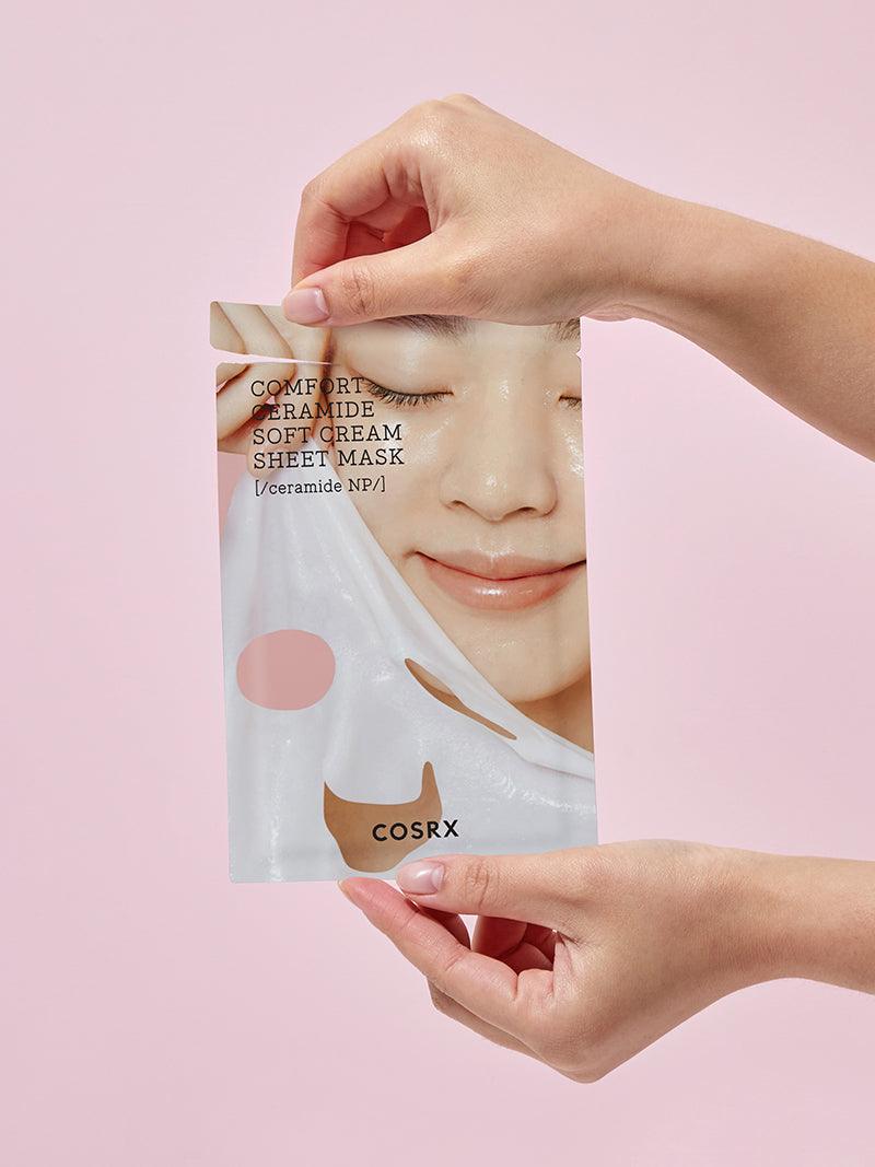 COSRX Balancium Comfort Ceramide Soft Cream Sheet Mask at Socialite Beauty Canada