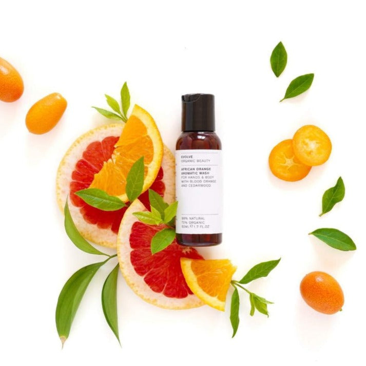 Evolve Organic Beauty African Orange Aromatic Hand & Body Wash at Socialite Beauty Canada