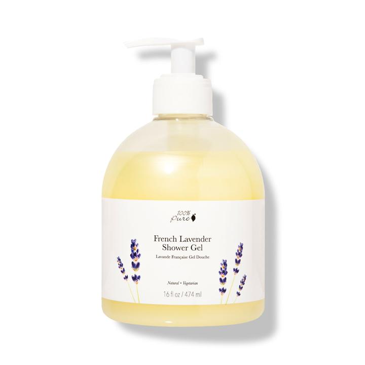 100% PURE® French Lavender Shower Gel, 16 fl oz / 474 ml