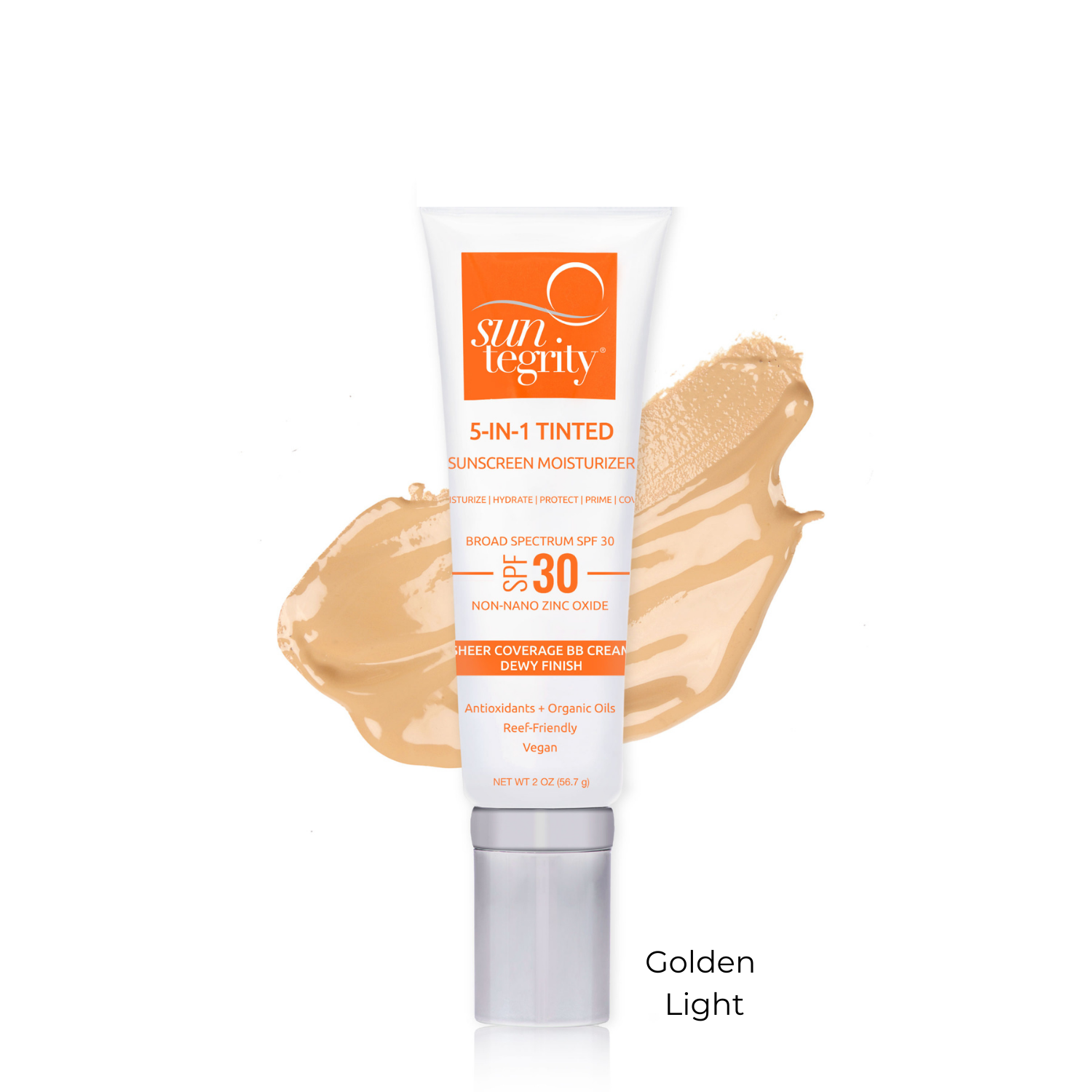 Suntegrity® 5-in-1 Tinted Sunscreen Moisturizer, Golden Light SPF 30