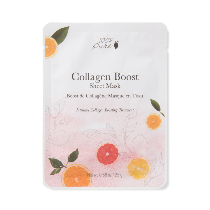 100% PURE® Collagen Boost Sheet Mask, Single