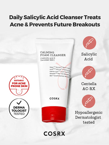 COSRX AC Collection Calming Foam Cleanser at Socialite Beauty Canada