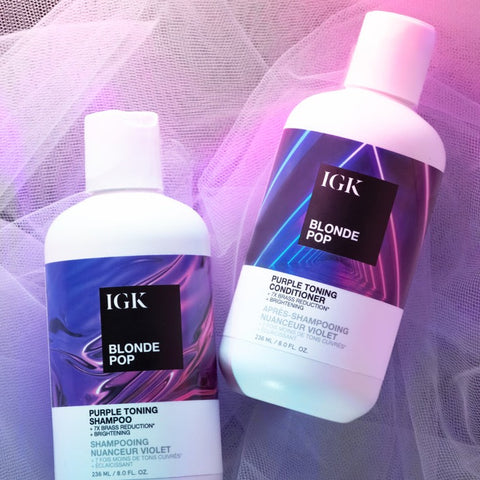 IGK Hair Blonde Pop - Purple Toning Conditioner at Socialite Beauty Canada