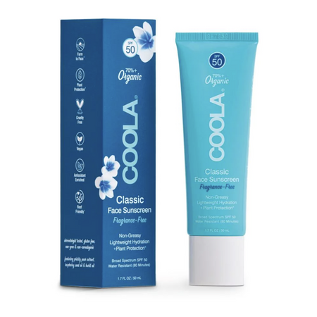 Coola® Classic Face Organic Sunscreen Lotion SPF 50 - Fragrance Free at Socialite Beauty Canada