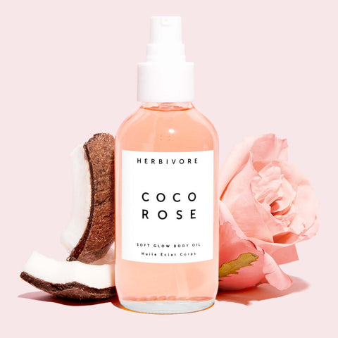 Coco Rose Body Oil by Herbivore + shop online in Canada at Socialite Beauty.