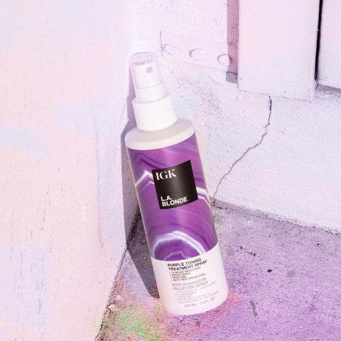 IGK Hair L.A. Blonde - Purple Toning Treatment Spray at Socialite Beauty Canada