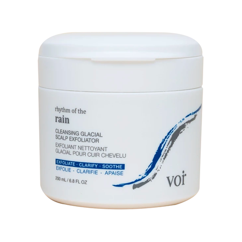 Rhythm of the Rain: Cleansing Glacial Scalp Exfoliator by Voir Haircare available online in Canada at Socialite Beauty.