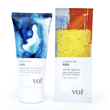 Silk & Sleek Kit by VOIR haircare available online in Canada at Socialite Beauty.