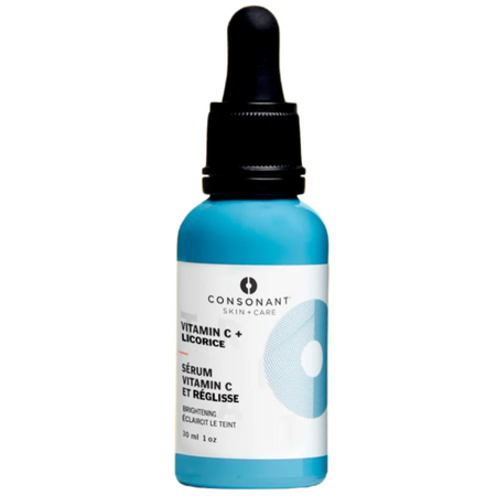 Vitamin C + Licorice Serum by Consonant Skincare available online in Canada at Socialite Beauty.