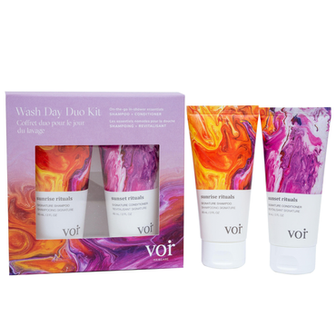Wash Day Duo Kit by VOIR Haircare available online in Canada at Socialite Beauty.