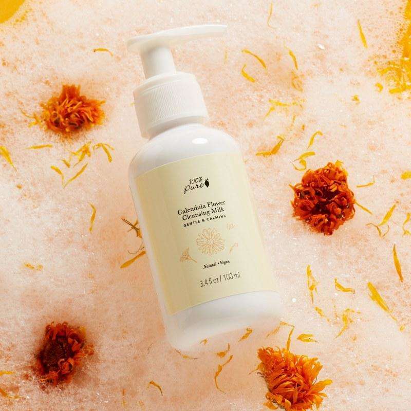 100% Pure® Calendula Flower Cleansing Milk at Socialite Beauty Canada