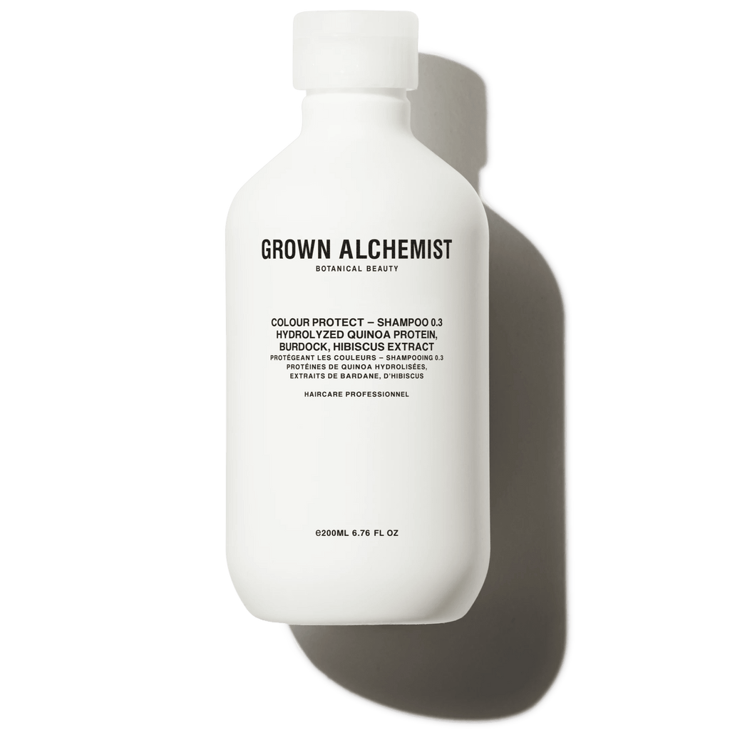 Grown Alchemist Colour Protect - Shampoo 0.3: Hydrolyzed Quinoa Protein, Burdock, Hibiscus Extract, 200 ml