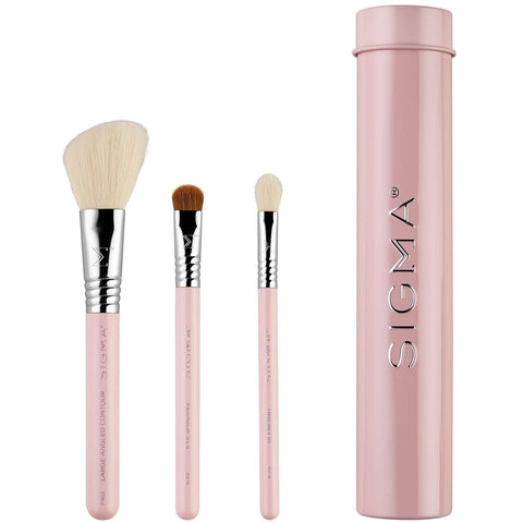 Sigma® Beauty Essential Trio Brush Set, Light Pink