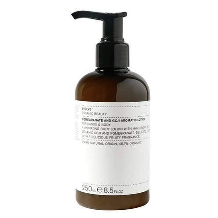 POMEGRANATE & GOJI LOTION by Evolve Organic Beauty available online in Canada at Socialite Beauty.