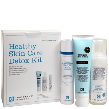 Consonant Skincare Healthy Skin Care Detox Kit, Oily/Combination