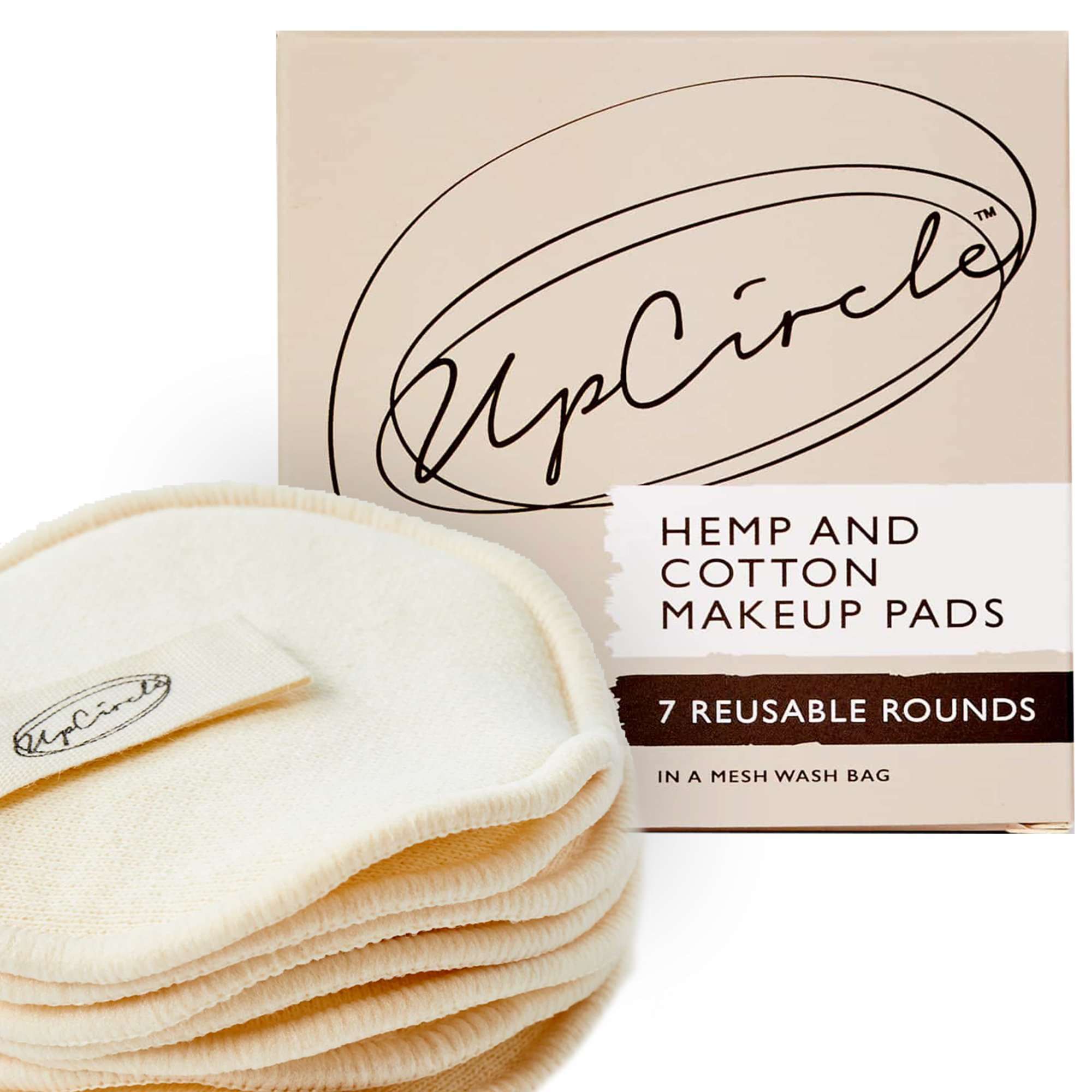 UpCircle Beauty Hemp & Cotton Reusable Pads at Socialite Beauty Canada