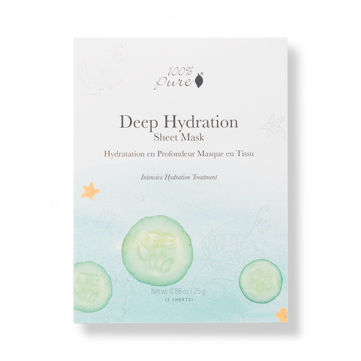 100% PURE® Deep Hydration Sheet Mask, 5 Pack