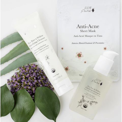 100% Pure® Tea Tree & Willow Clarifying Cleanser at Socialite Beauty Canada